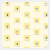 OBjet_3_sun-regelmeter Vierkante Sticker (Voorkant)