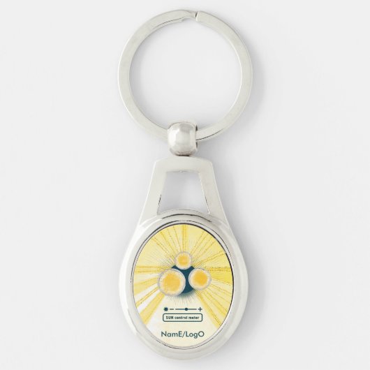 objet_3_zon controlemeter metaal sleutelhanger (Voorkant)