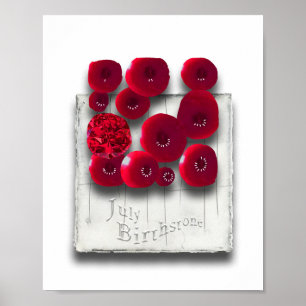 objet_4_variaties op de ruby matte poster
