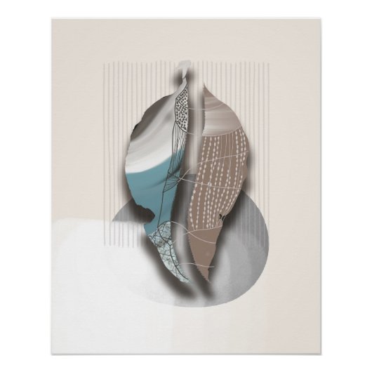 objet_8_automne feuilles_1 affiche brillante (Devant)