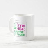 Objet introuvable | Mug Humour technique - Erreur (Devant gauche)