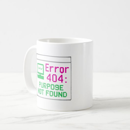 Objet introuvable | Mug Humour technique - Erreur  (Devant gauche)