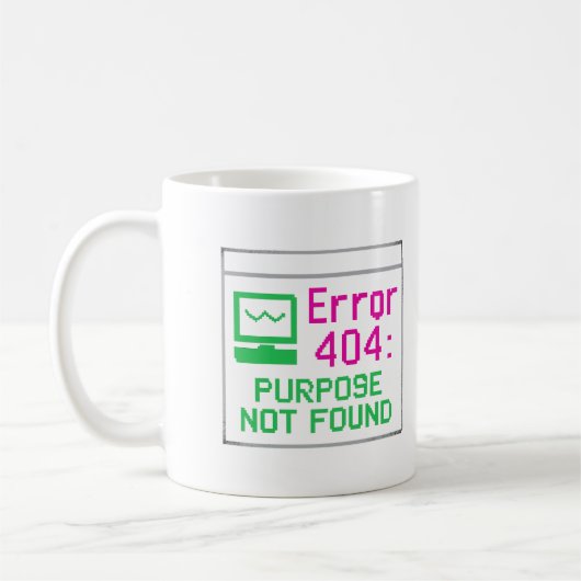 Objet introuvable | Mug Humour technique - Erreur (Gauche)