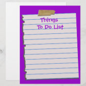 ObjetListe en-tête papier (Devant / Derrière)