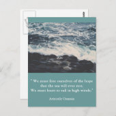 Objets de devis de carte postale inspirants (Devant / Derrière)