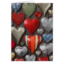 objets en métal en forme de coeur