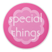 objets spéciaux organisation bouton de fleur rose (Devant)