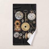 Objets Steampunk Gears Pocket watch Squelette Key (Serviette à main)