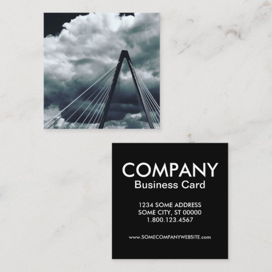 obligatiebrug van christopher vierkante visitekaartje (Voorkant / Achterkant)