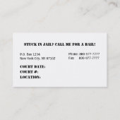 Obligaties Visitekaartjes (Achterkant)