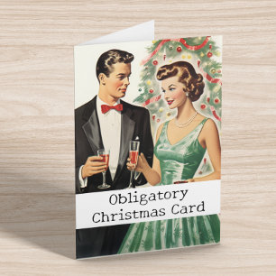 Obligatoire Carte de Noël Funny