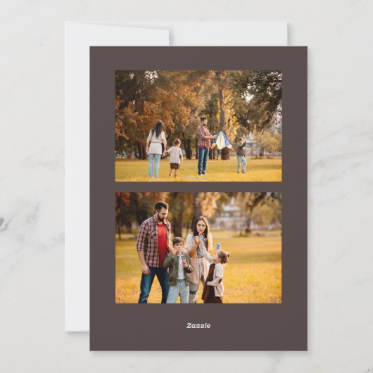 Obligatoire Carte de vacances Funny Carte photo de (Dos)