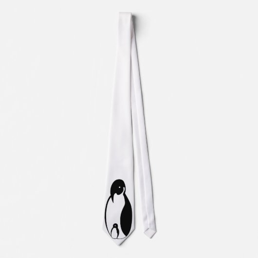 Oblong Penguin en chick Stropdas (Voorkant)