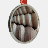 Oblong Summer Seashells, Summer Season Metalen Ornament (Rechts)