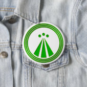 OBOD Symbool Neon Green Ronde Button 4,0 Cm (In situ)