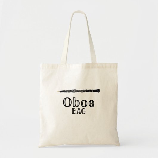 Oboe Bag Oboist Player Dubbelrood Tote Bag (Voorkant)