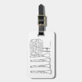 Oboe-beelden Bagagelabel (Voorkant verticaal)