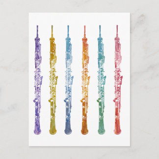 Oboe Crayons Briefkaart