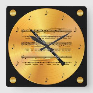 Oboe ~ Datablad Music ~ Gold Record ~ Vierkante Klok