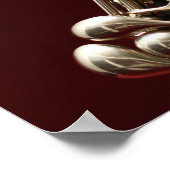 Oboe - dubbelzijdig houten muziekinstrument poster (Hoek)