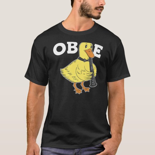 Oboe Duck Oboe Speler Premium 1 T-shirt (Voorkant)