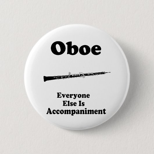 Oboe Gift Ronde Button 5,7 Cm (Voorkant)