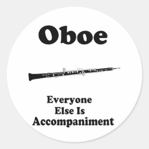 Oboe Gift Ronde Sticker