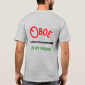 Oboe is mijn passie Citaat Oboist Player T-shirt (Achterkant)