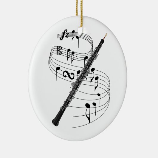 Oboe Keramisch Ornament (Rechts)