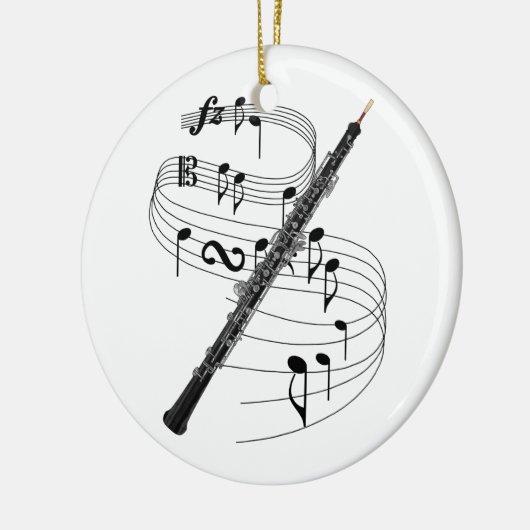 Oboe Keramisch Ornament (Links)