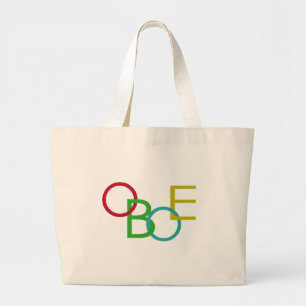 OBOE Letters Grote Tote Bag