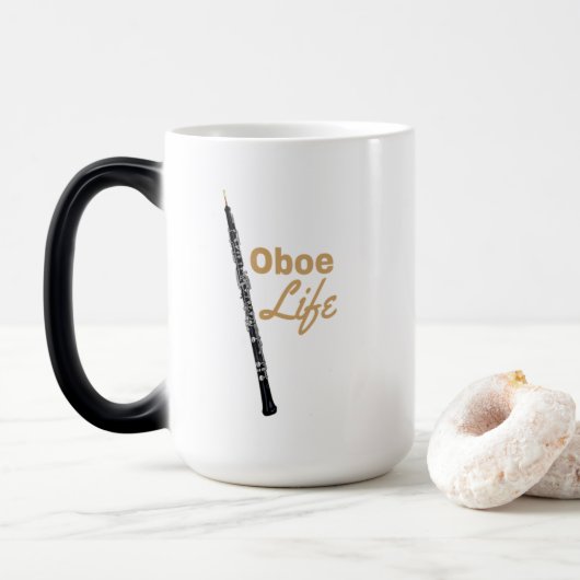 Oboe Life oboist musicien Coffee Mug (Avec donut)