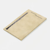 Oboe op Parchment Kijk  Naam Post-it® Notes (Schuin)