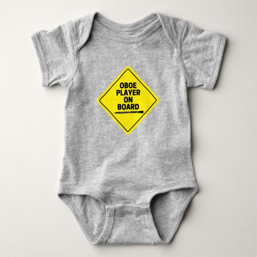 Oboe Player on board Funny Oboist Romper (Voorkant)