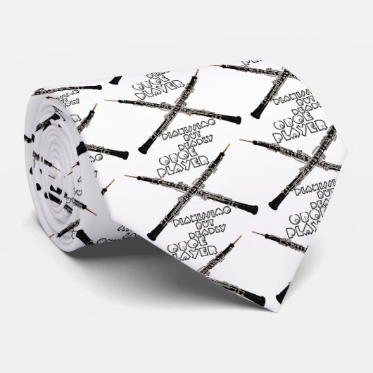 Oboe Player Stropdas (Opgerold)