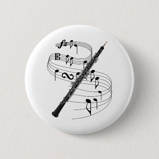 Oboe Ronde Button 5,7 Cm (Voorkant)