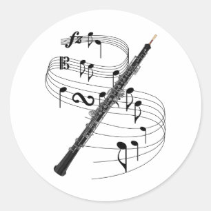 Oboe Ronde Sticker