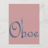 Oboe-script Briefkaart (Voorkant)