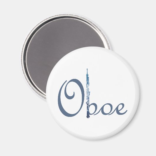 Oboe-script Magneet (Voorkant / Achterkant)