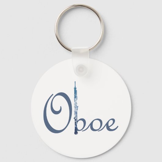 Oboe-script Sleutelhanger (Voorkant)