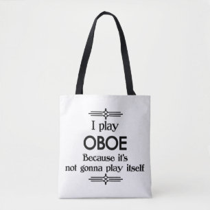 Oboe - Speel zelf Funny Deco Music Draagtas