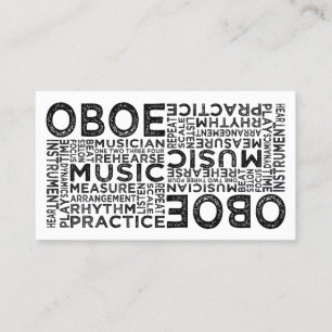 Oboe Typografie Visitekaartje