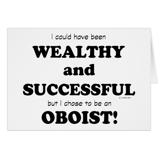Oboe Wealthy & Succesvol (Voorkant Horizontaal)