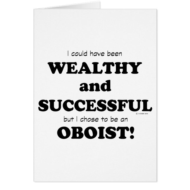 Oboe Wealthy & Succesvol (Voorkant)