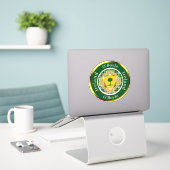 O'Boyle Schild & Keltisch Kruis Persoonlijk Sticker (Laptop op bureau)