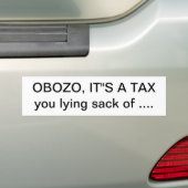 obozo bumpersticker (Op auto)