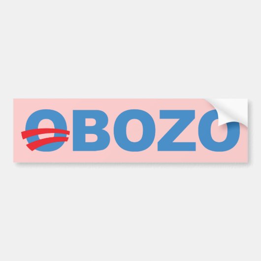Obozo Obama Bumpersticker (Voorkant)