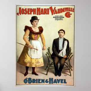"O'Brien en Havel" Vaudeville Poster