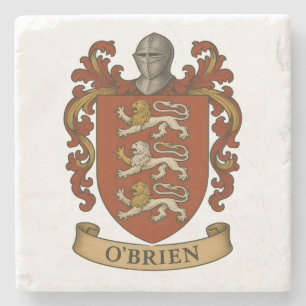 O'Brien Familiewapenssleutelhanger Stenen Onderzetter