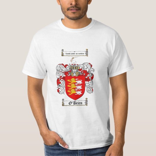 O'Brien Family Crest - O'Brien Coat of Arms T-shirt (Voorkant)